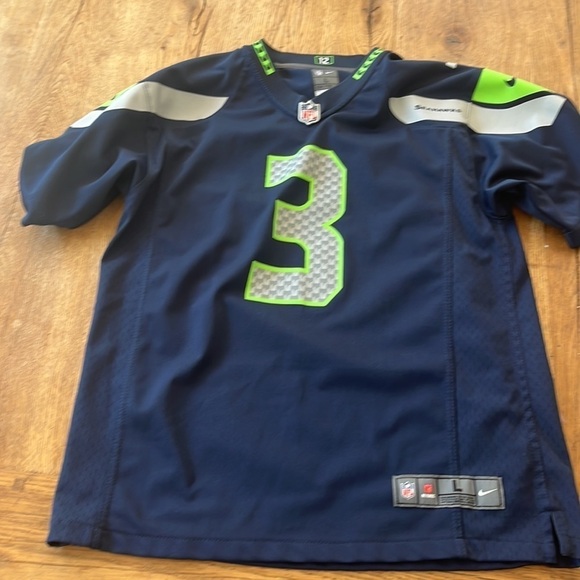 NIKE NFL Jersey # 3 Wilson On Field Seahawks Football - Picture 3 of 6